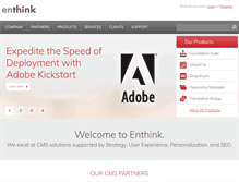 Tablet Screenshot of enthink.com